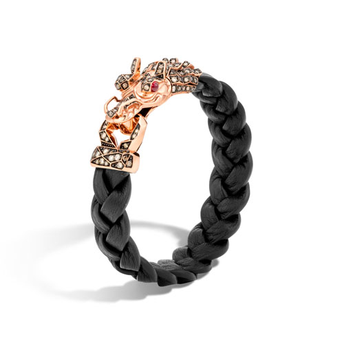 John Hardy designs men's jewelry like this Naga bracelet.