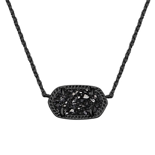 Black druzy gives a little sophistication to everyday wear.