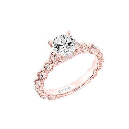 Larisa is a solitaire diamond engagement ring.