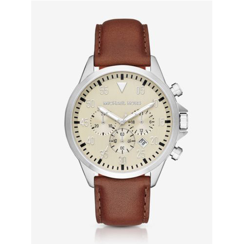 Some men like the traditional leather strap watch band.