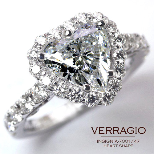 A heart cut diamond ring speaks to a lifetime of love.