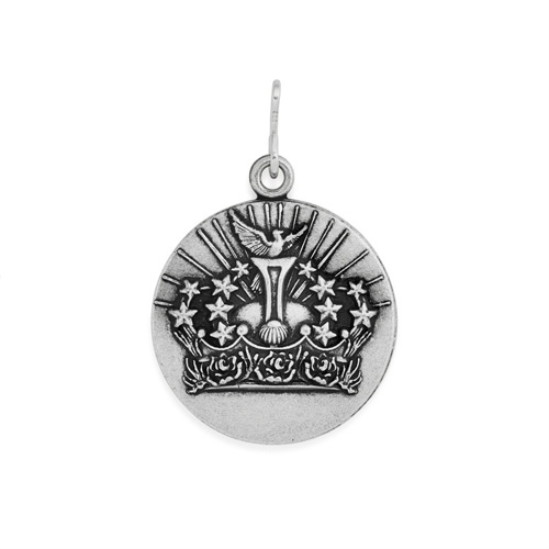 This charm is available in both gold and silver colored finishes.