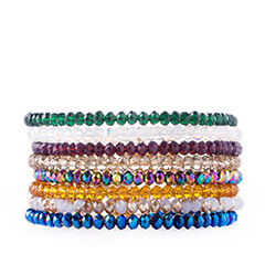 Colorful Alex and Ani Bracelet Collection for Mardi Gras.