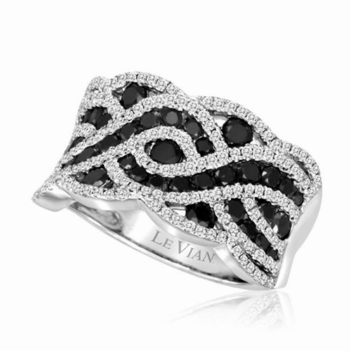 Black and White Diamond Cocktail Ring by Le Vian