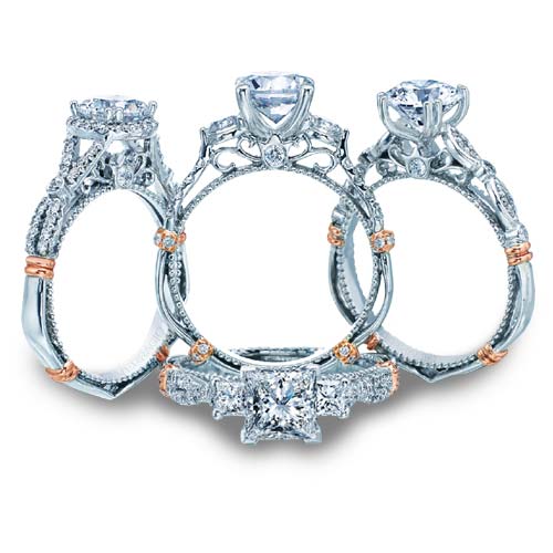 Verragio offers a Parisian collection of engagement rings.