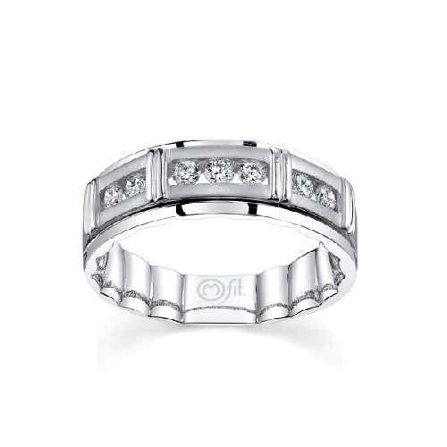 MFIT® 1/2Ctw 7 Diamond Band 7MM In 10KT White Gold