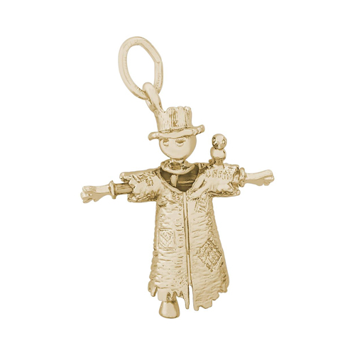 Scarecrow Gold Charm by Rembrandt Charms