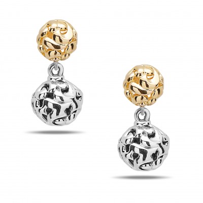 Sterling Ivy Bead Drop Earrings
