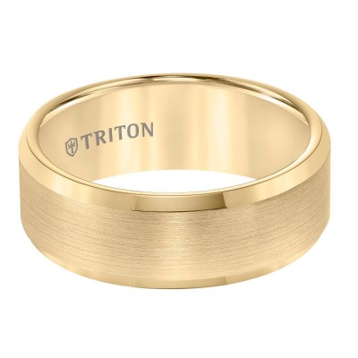 Triton 8mm Yellow Tungsten Band