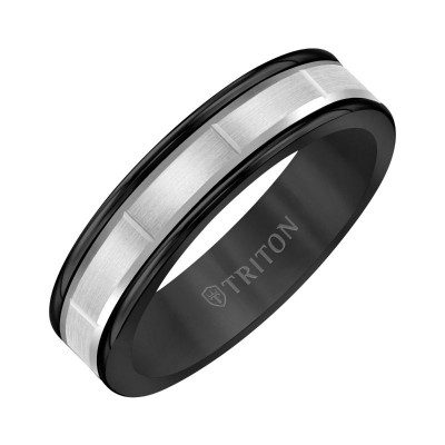 Triton 6mm Black Tungsten & 14KW Band