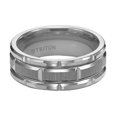 Triton 8mm Gray Tungsten Band