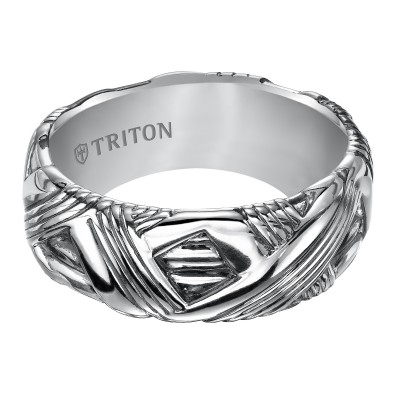 Triton 9mm Sterling Silver Woven Band