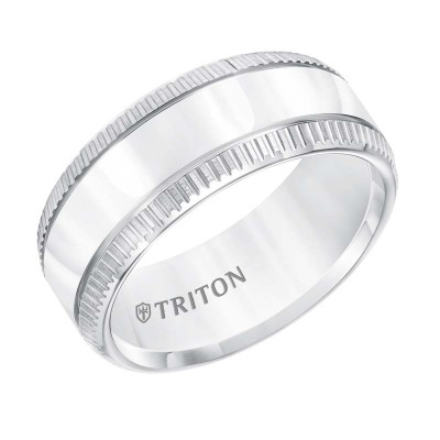 Triton 9mm White Tungsten Band