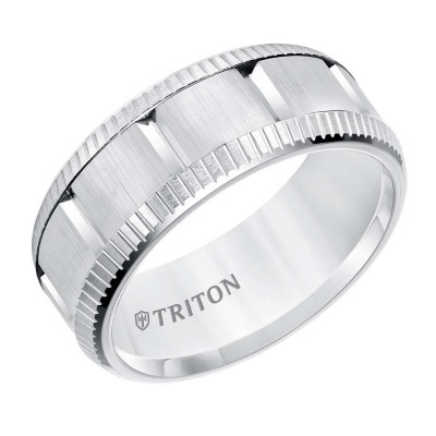 Triton 9mm White Tungsten Band