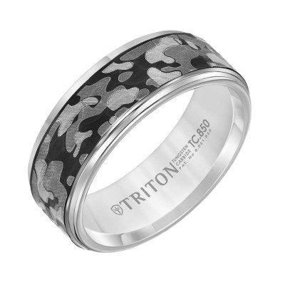 Triton 8mm Gray Tungsten Band