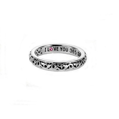 Sterling Silver Ivy "I Love You 365 Days a Year" Ring