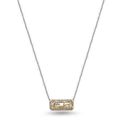 Sterling Silver Ivy Lace Bar Pendant