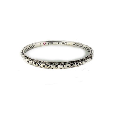 Sterling Silver Ivy "I Love You Today" Bangle