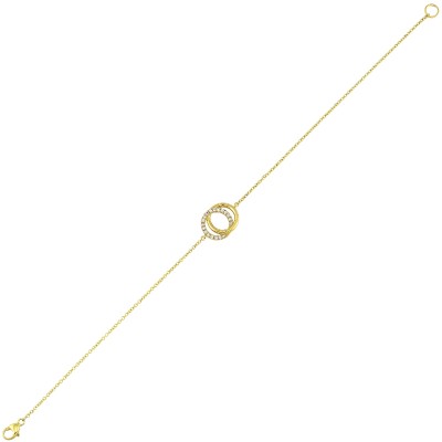 14Kt Yellow Gold Diamond 1/10Ctw Bracelet
