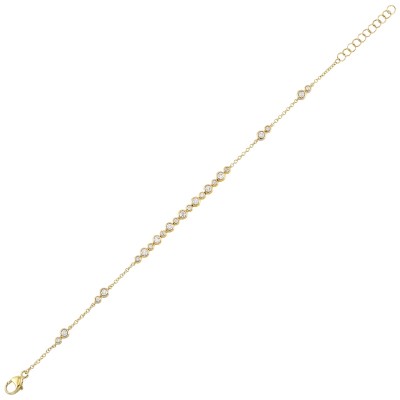 14Kt Yellow Gold Diamond 1/2Ctw Bracelet