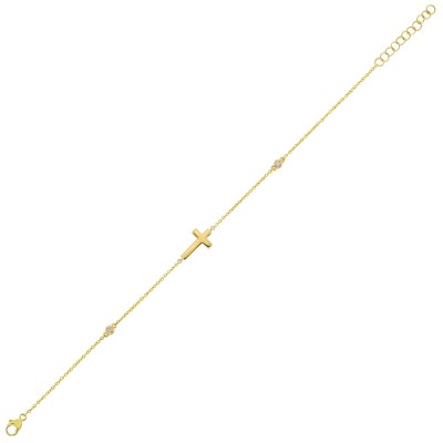 14Kt Yellow Gold Diamond 1/20Ctw Bracelet