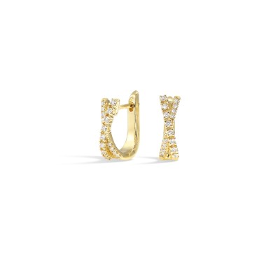 14Kt Yellow Gold Diamond 1/4Ctw Earring