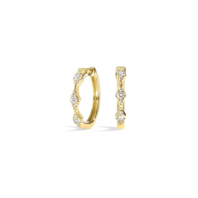 14Kt Yellow Gold Diamond 1/3Ctw Earring