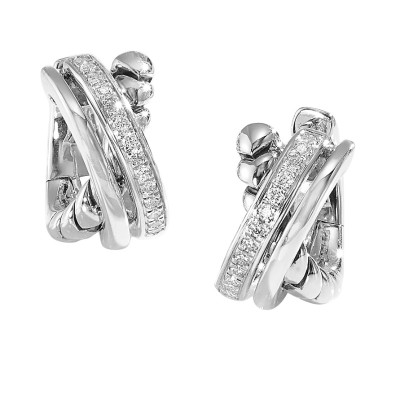 Silver Diamond 1/5Ctw Earring