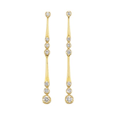 14Kt Yellow Gold Diamond 1/2Ctw Earring