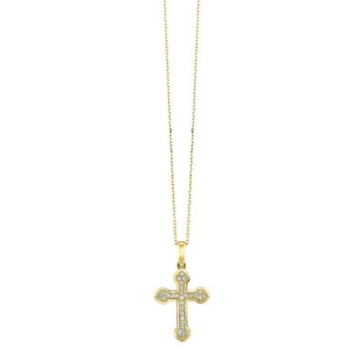 14Kt Yellow Gold Diamond 1/10Ctw Pendant