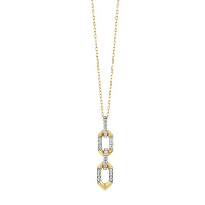 14Kt Yellow Gold Diamond 1/5Ctw Pendant