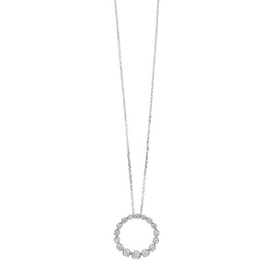14Kt White Gold Diamond 1/4Ctw Pendant