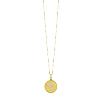14Kt Yellow Gold Diamond 1/15Ctw Pendant