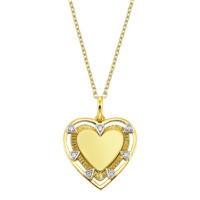 14Kt Yellow Gold Diamond 1/50Ctw Pendant