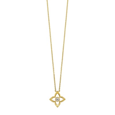 14Kt Yellow Gold Diamond 1/20Ctw Pendant