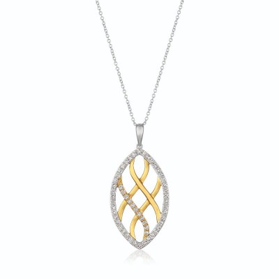 14K Two Tone PENDANT