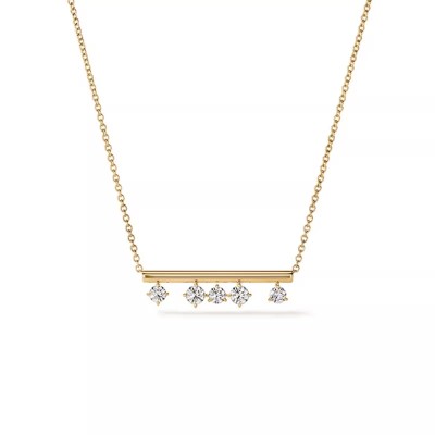 Barre Float Diamond Yellow Gold