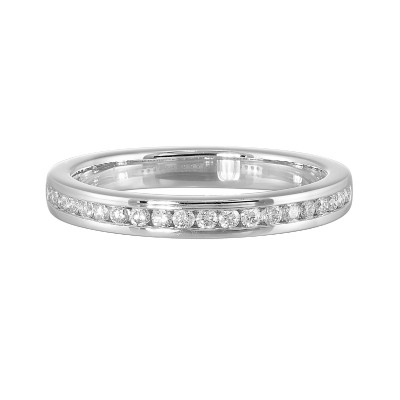 14K White Gold 1/5Ctw Diamond Ring