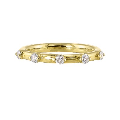 14K Yellow Gold 1/4Ctw Diamond Ring