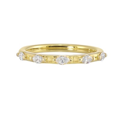 14K Yellow Gold 1/3Ctw Diamond Ring