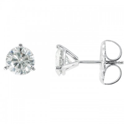 1 Carat tw Martini setting Diamond Stud Earrings