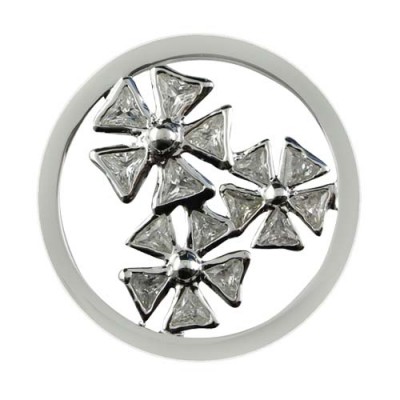 Flowers With CZ - Silver
