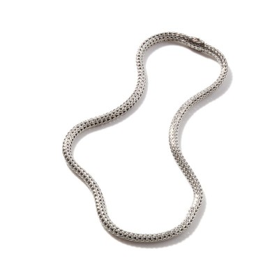 Classic Chain Silver Small Necklace (6.5mm), Size 20