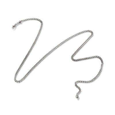 Classic Chain Silver 3.9mm Curb Chain Necklace, Size 22