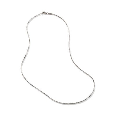 Classic Chain Silver 2mm Box Chain Necklace, Size 26