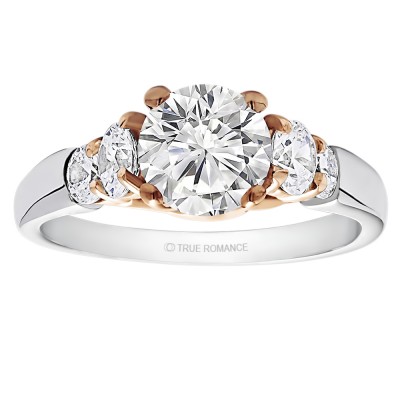 Round Cut Center Diamond Classic Engagement Ring