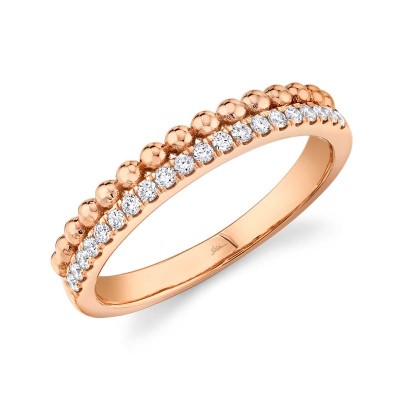 0.18ct 14k Rose Gold Diamond Lady's Ring