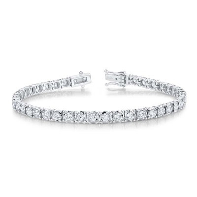 3.00ct 14k White Gold Diamond Lady's Bracelet