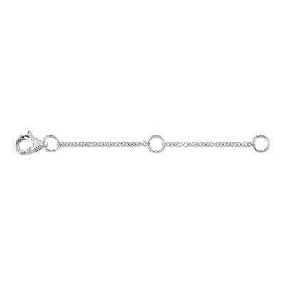 14K White Gold Jump-Ring Extender With Lobster Lock