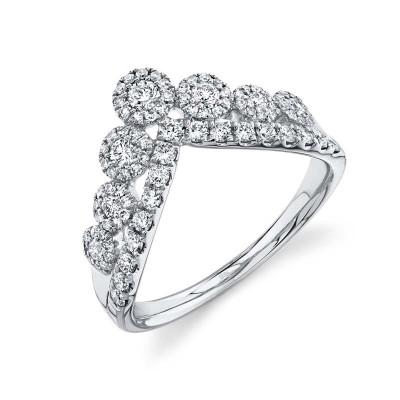 0.66ct 14k White Gold Diamond Lady's Ring